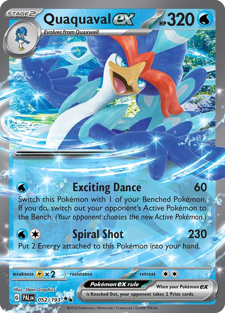 Quaquaval ex — SV02: Paldea Evolved #052/193