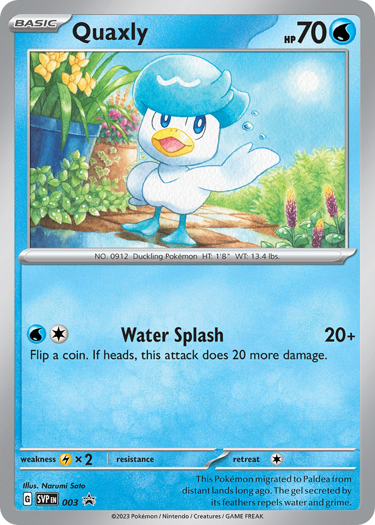 Quaxly — SV: Scarlet & Violet Promo Cards #003