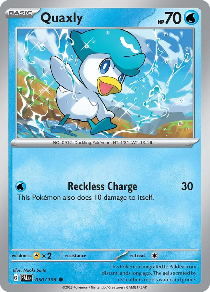 Quaxly — SV02: Paldea Evolved #050/193