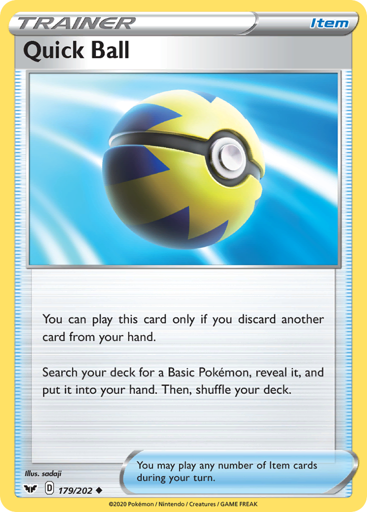 Quick Ball — SWSH01: Sword & Shield Base Set #179/202