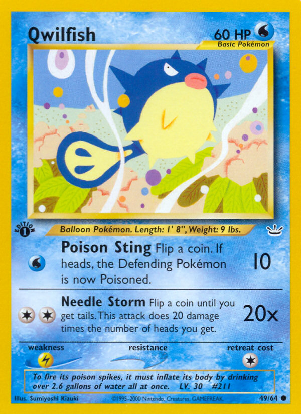 Qwilfish — Neo Revelation #49/64