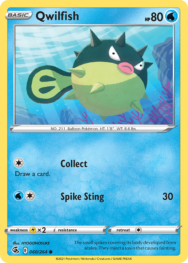 Qwilfish — SWSH08: Fusion Strike #060/264