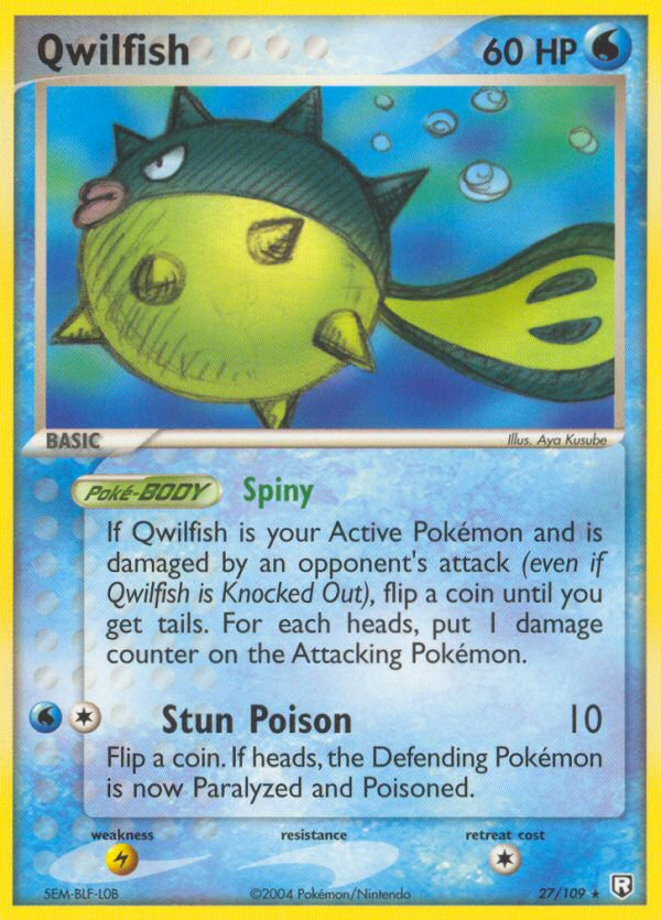 Qwilfish — Team Rocket Returns #27/109