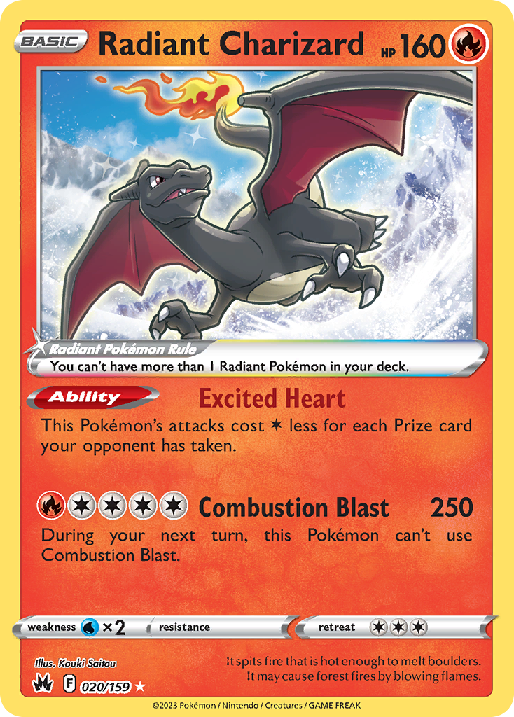 Radiant Charizard — SWSH: Crown Zenith #020/159