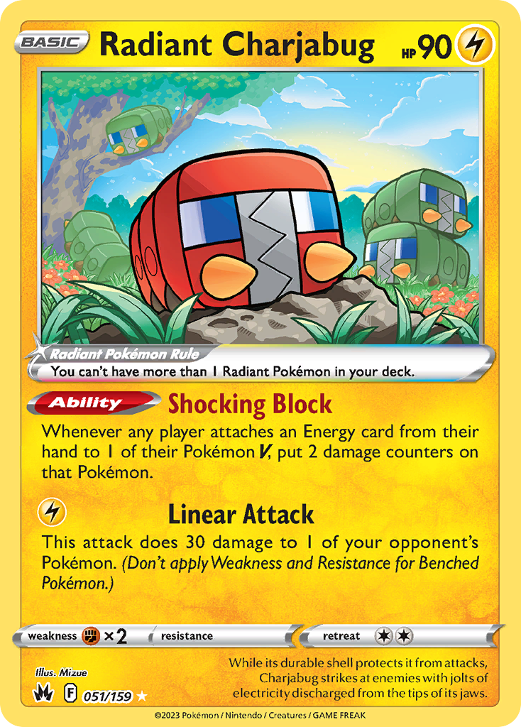 Radiant Charjabug — SWSH: Crown Zenith #051/159
