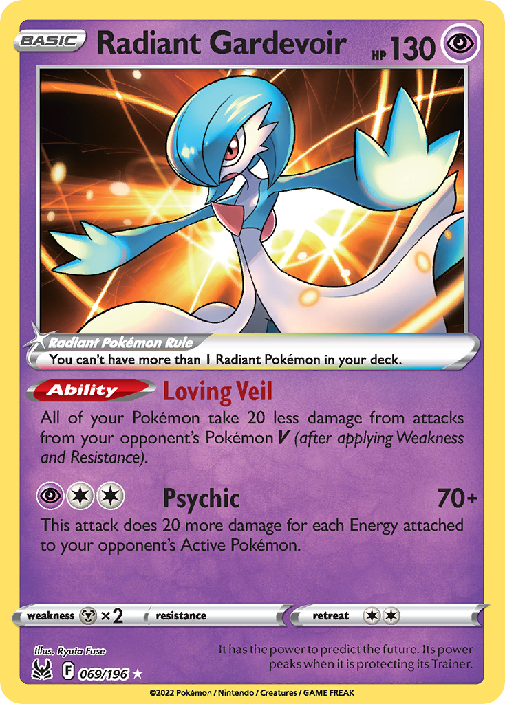 Radiant Gardevoir — SWSH11: Lost Origin #069/196