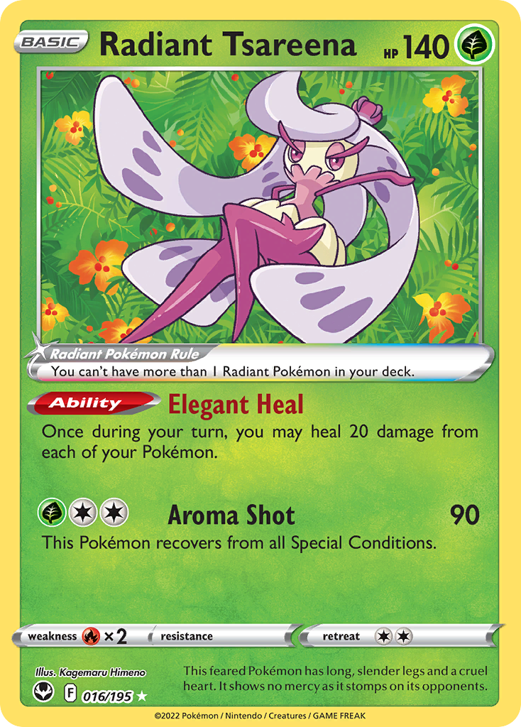 Radiant Tsareena — SWSH12: Silver Tempest #016/195