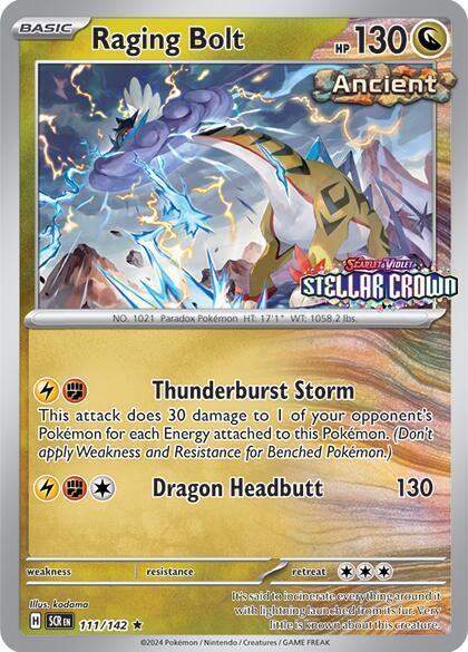Raging Bolt (Cosmo Holo) (Best Buy) — Miscellaneous Cards & Products #111/142