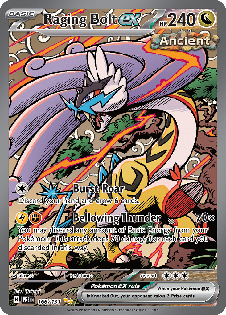 Raging Bolt ex — SV: Prismatic Evolutions #166/131