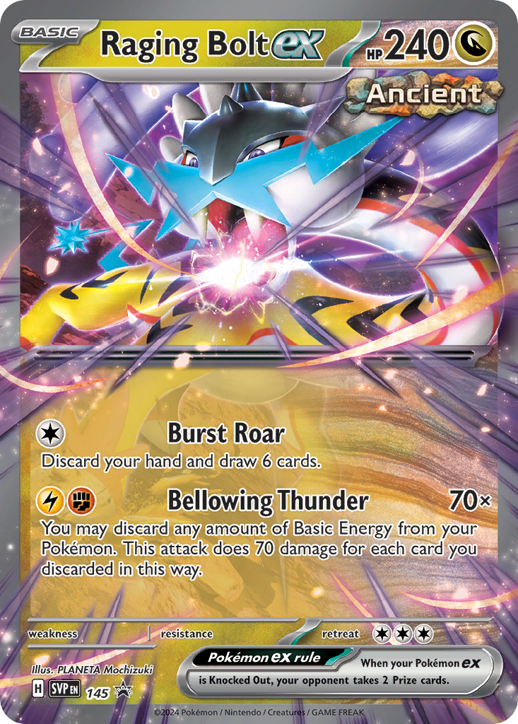 Raging Bolt ex — SV: Scarlet & Violet Promo Cards #145