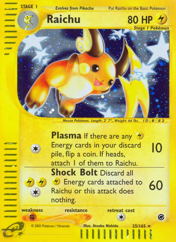 Raichu (25) — Expedition #025/165