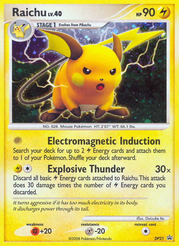 Raichu — Diamond and Pearl Promos #DP21