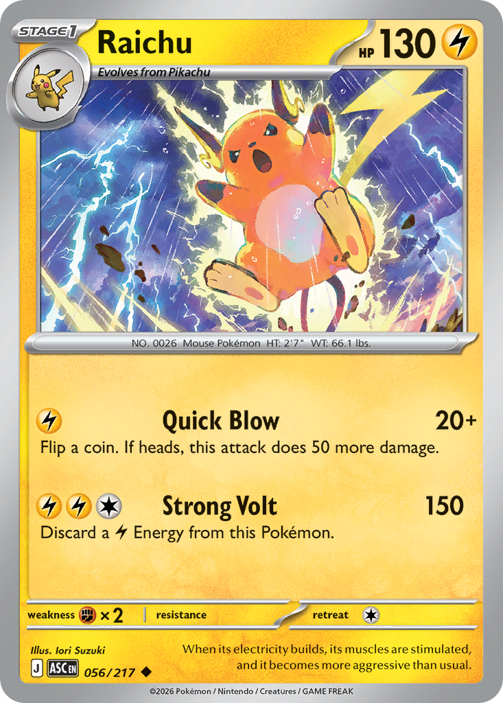 Raichu (Energy Symbol Pattern) — ME: Ascended Heroes #056/217
