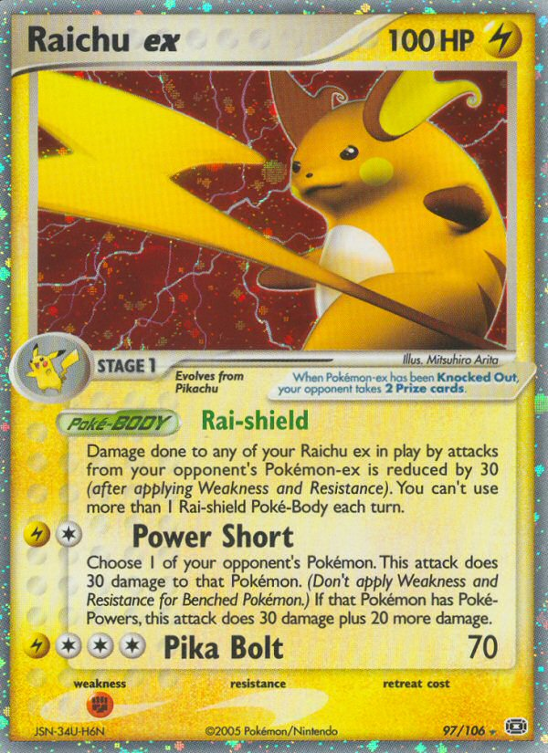 Raichu ex — Emerald #97/106