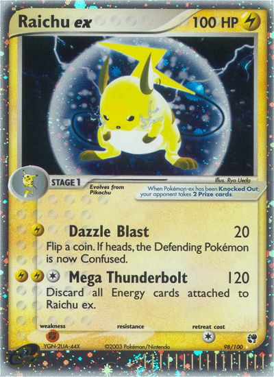 Raichu ex — Sandstorm #98/100