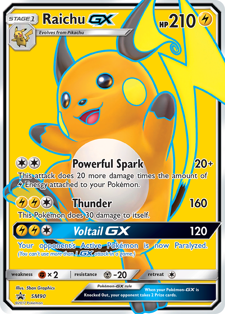 Raichu GX — Jumbo Cards #SM90