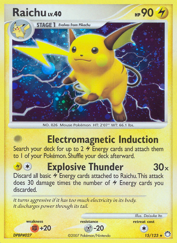 Raichu — Mysterious Treasures #15/123