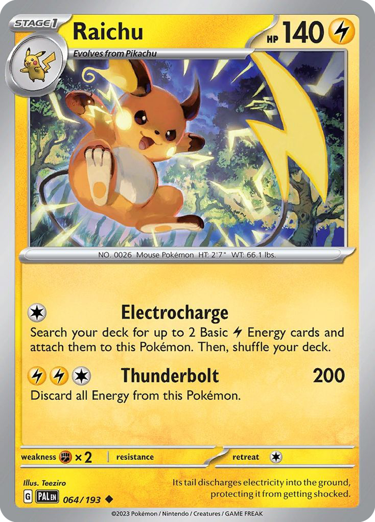 Raichu — SV02: Paldea Evolved #064/193