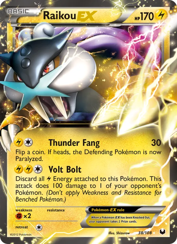 Raikou EX — Dark Explorers #38/108