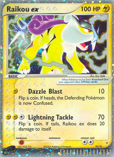 Raikou ex — Team Magma vs Team Aqua #92/95