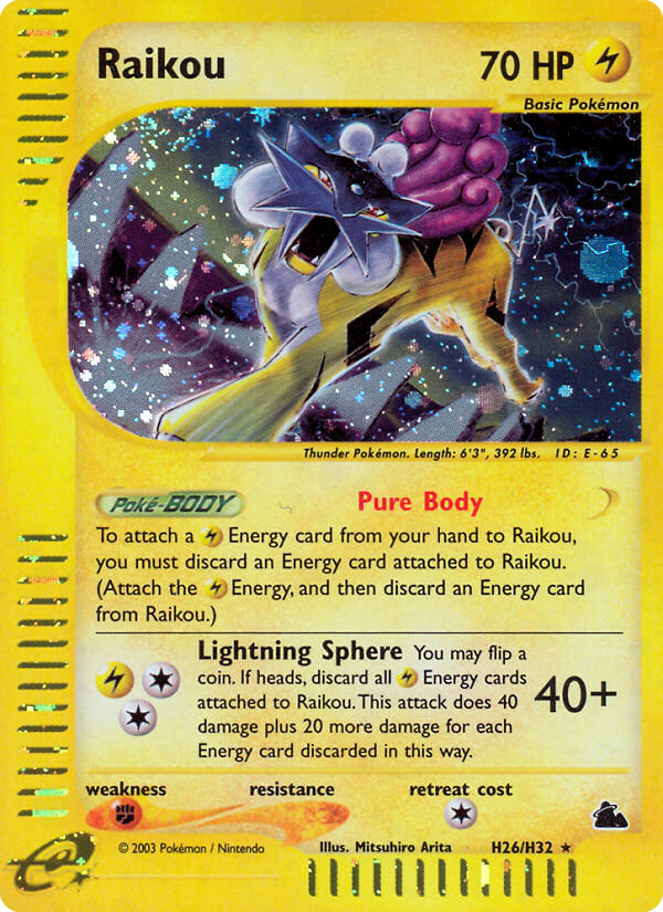 Raikou (H26) — Skyridge #H26/H32