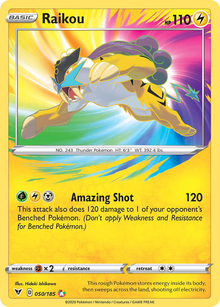 Raikou — SWSH04: Vivid Voltage #050/185