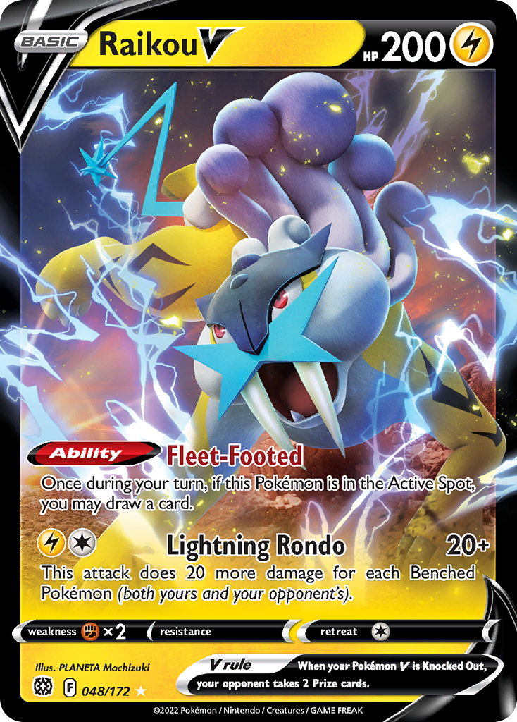 Raikou V — SWSH09: Brilliant Stars #048/172
