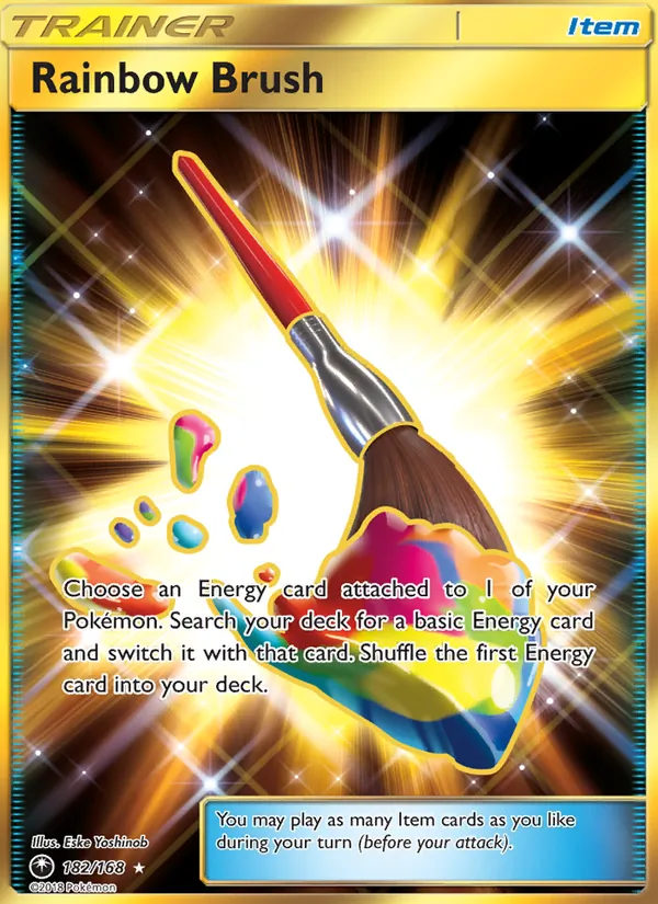 Rainbow Brush (Secret) — SM - Celestial Storm #182/168