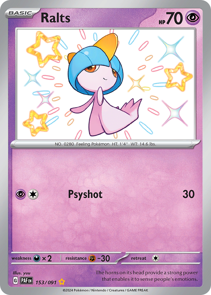 Ralts — SV: Paldean Fates #153/091