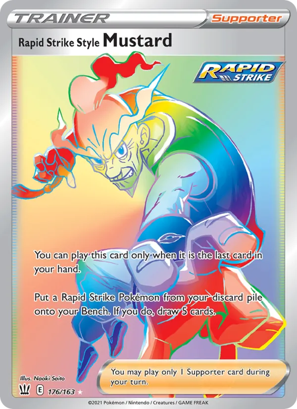 Rapid Strike Style Mustard (Secret) — SWSH05: Battle Styles #176/163