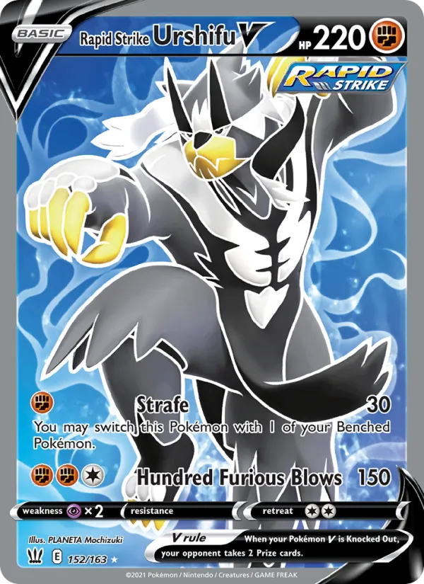 Rapid Strike Urshifu V (Full Art) — SWSH05: Battle Styles #152/163