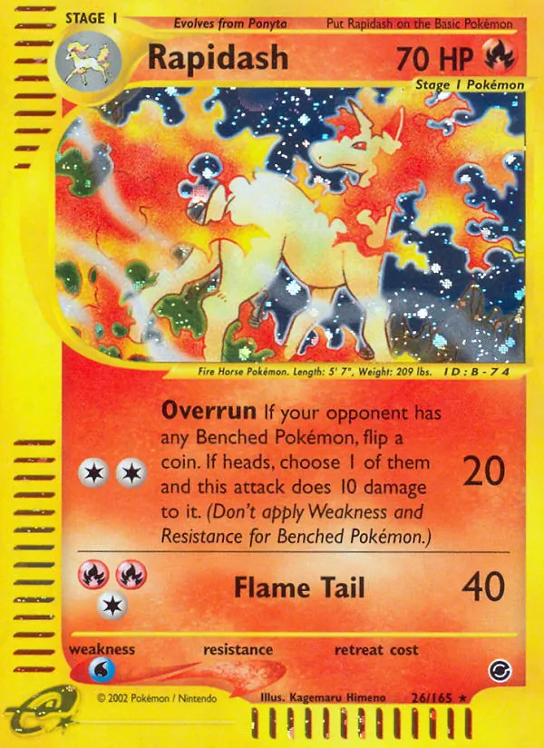 Rapidash (26) — Expedition #026/165