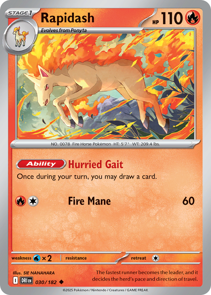 Rapidash — SV10: Destined Rivals #030/182