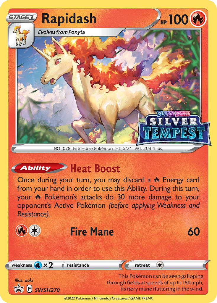 Rapidash — SWSH: Sword & Shield Promo Cards #SWSH270