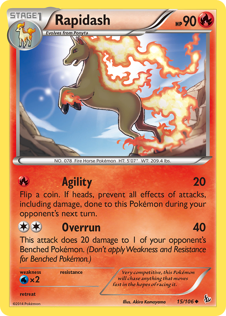 Rapidash — XY - Flashfire #15/106