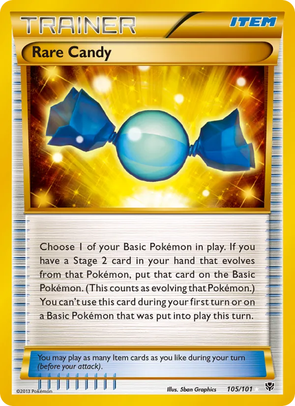 Rare Candy (105 Secret Rare) — Plasma Blast #105/101