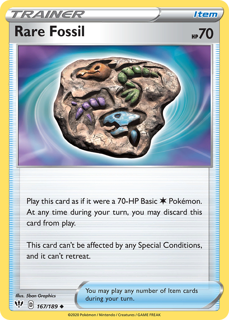 Rare Fossil — SWSH03: Darkness Ablaze #167/189