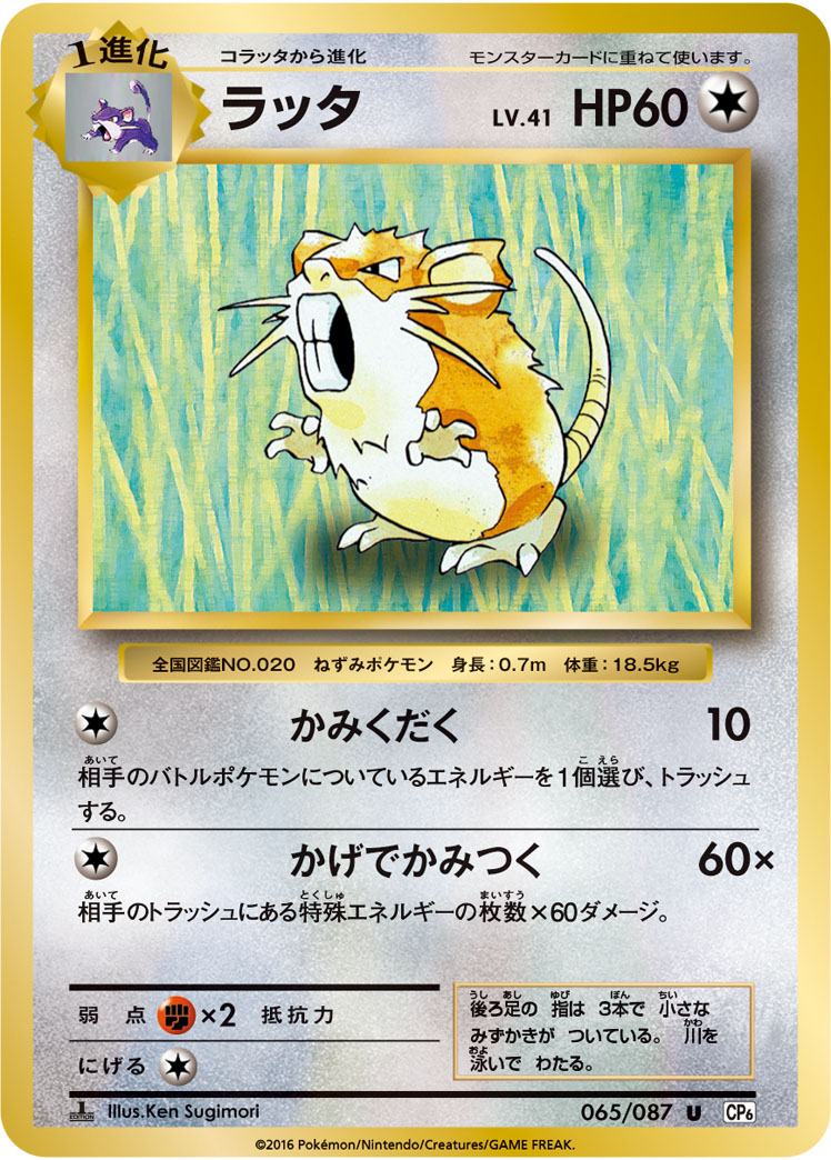 Raticate — CP6: Expansion Pack 20th Anniversary #065/087