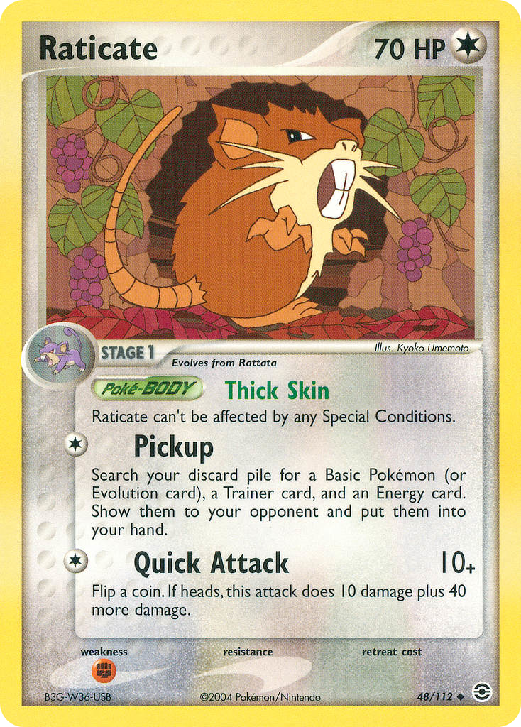 Raticate — FireRed & LeafGreen #48/112