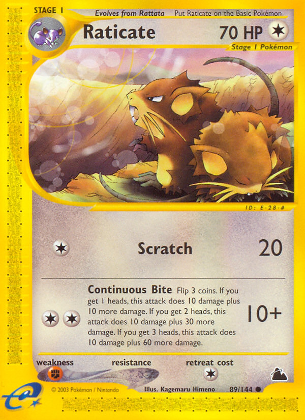 Raticate — Skyridge #089/144