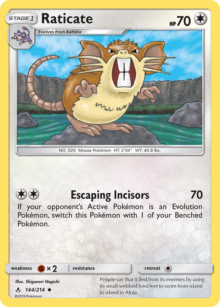 Raticate — SM - Unbroken Bonds #144/214
