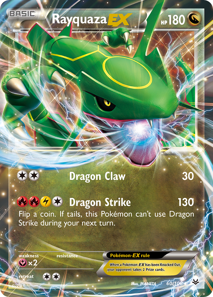 Rayquaza EX (60) — XY - Roaring Skies #60/108