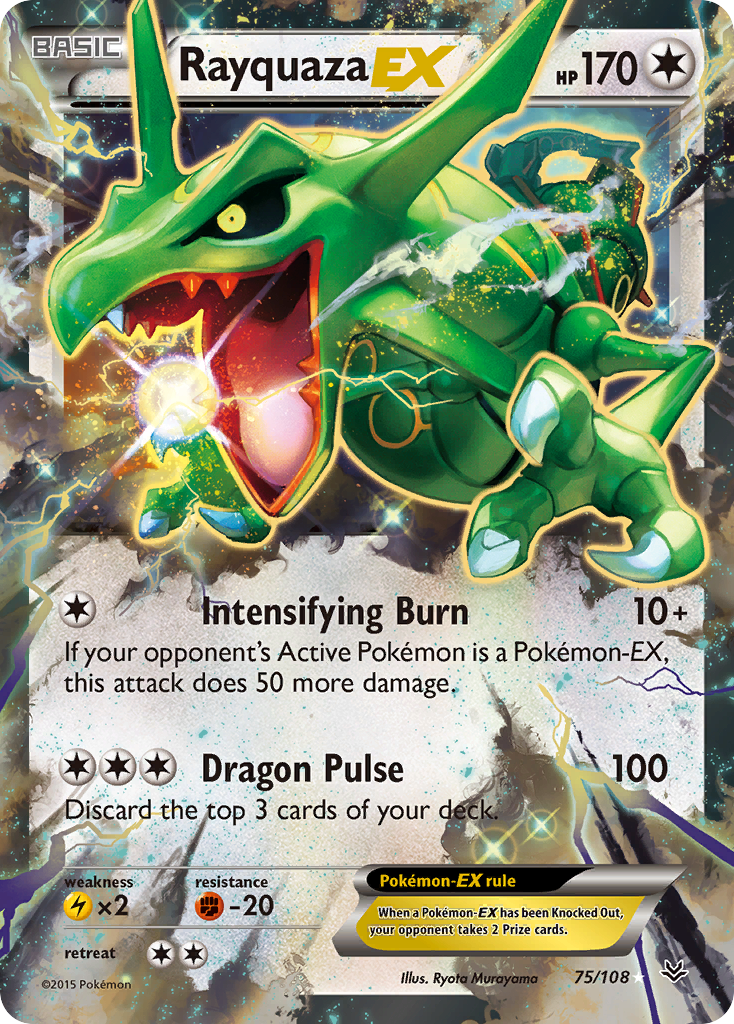 Rayquaza EX (75) — XY - Roaring Skies #75/108