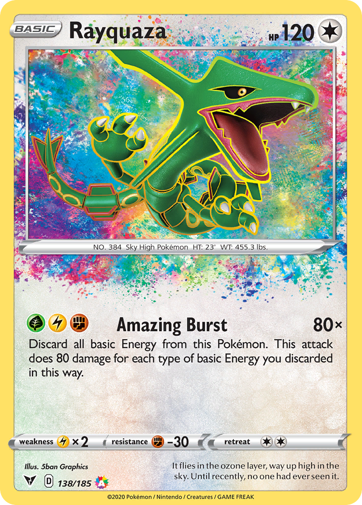 Rayquaza — SWSH04: Vivid Voltage #138/185