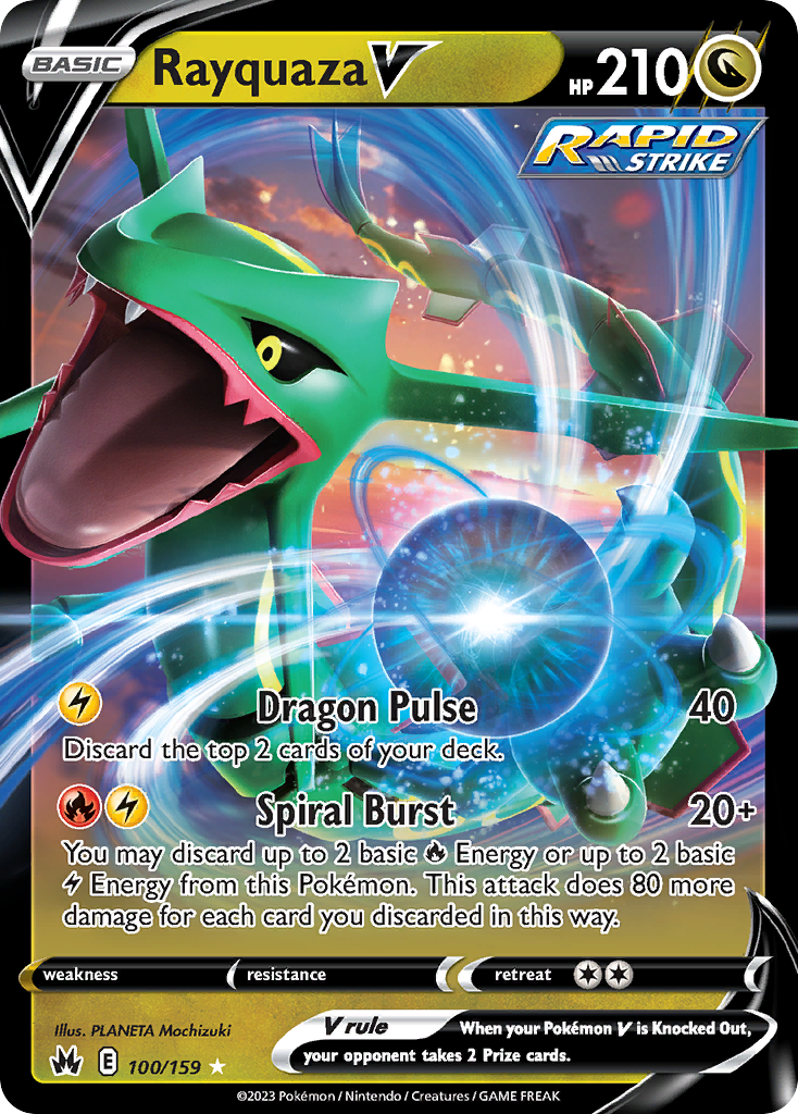 Rayquaza V — SWSH: Crown Zenith #100/159