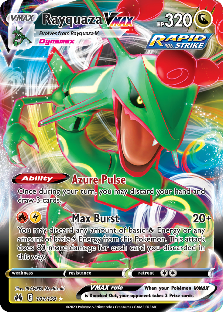 Rayquaza VMAX (101) — SWSH: Crown Zenith #101/159
