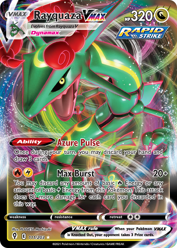 Rayquaza VMAX — SWSH07: Evolving Skies #111/203