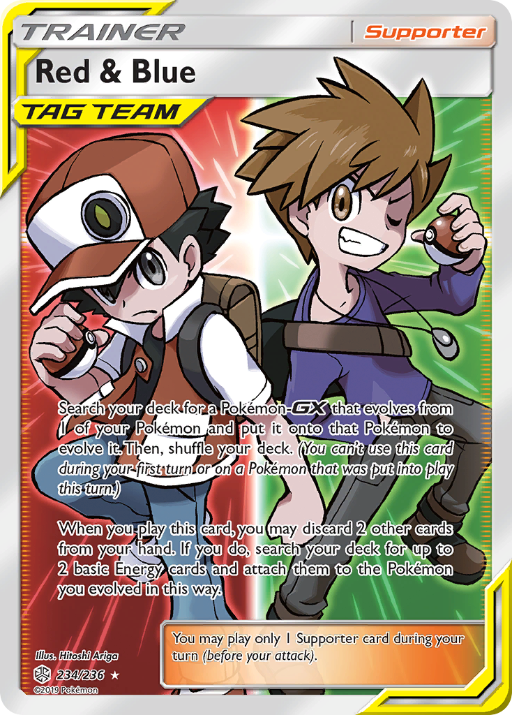 Red & Blue (Full Art) — SM - Cosmic Eclipse #234/236