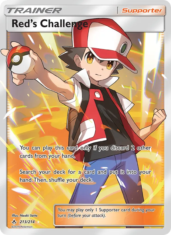 Red's Challenge (Full Art) — SM - Unbroken Bonds #213/214