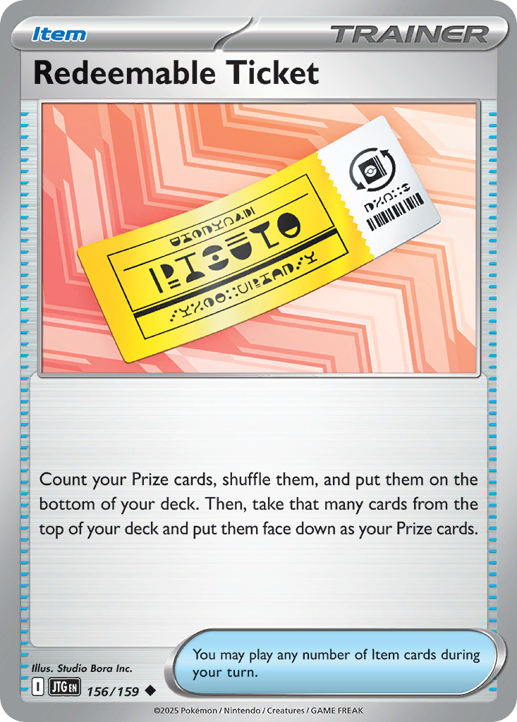 Redeemable Ticket — SV09: Journey Together #156/159